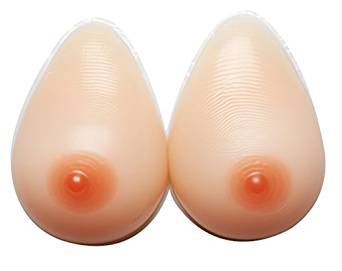 Soft silicone breastforms in various sizes. The simplest way to give yourself a bosom without splurging out hundreds of pounds.